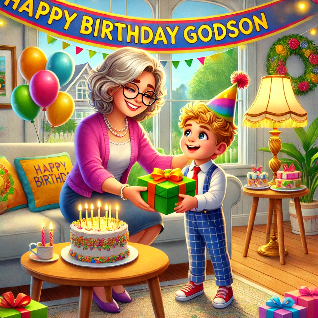 Birthday Wishes for Godson by Godmother