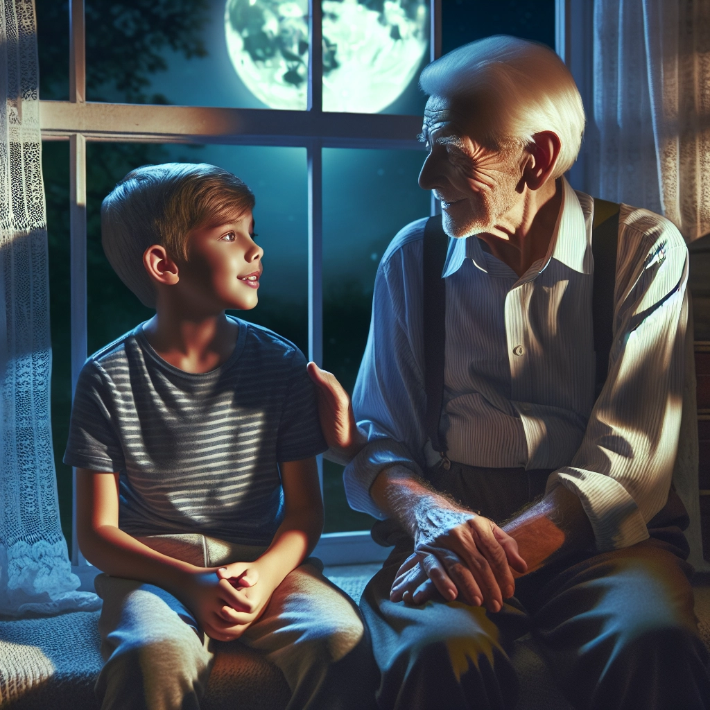 Good Night Wishes for Grandfather Classic Modern More from Grandson.webp