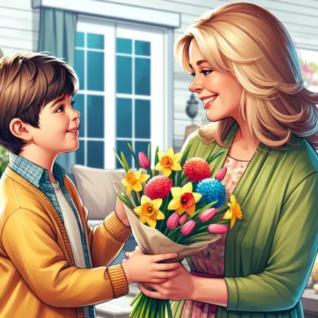 Inspirational March Wishes for Your Beloved Mother from Son.webp